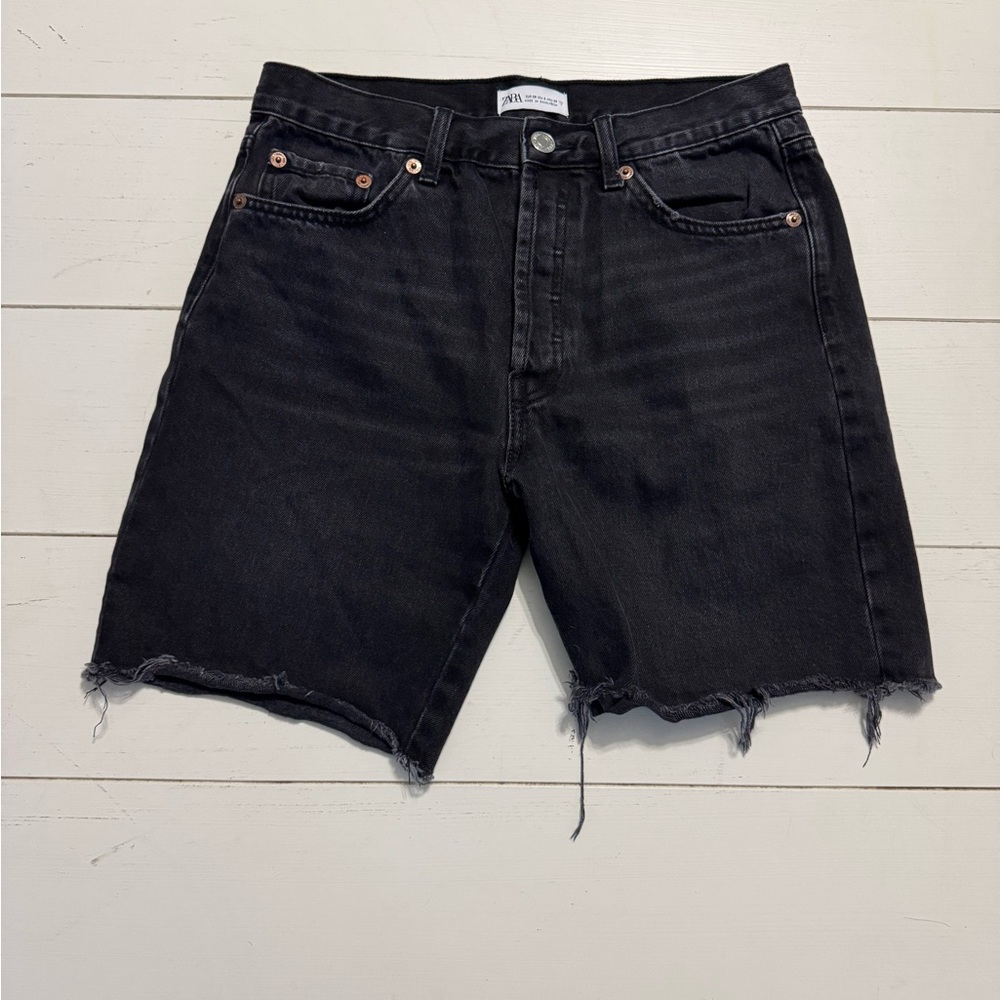 Zara Bermuda Jean Shorts